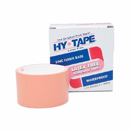 Hy-Tape Waterproof Medical Tape Pink 2 Inch X 5 Yard Zinc Oxide Adhesive Zinc Oxide NonSterile, 36PK 120BLF